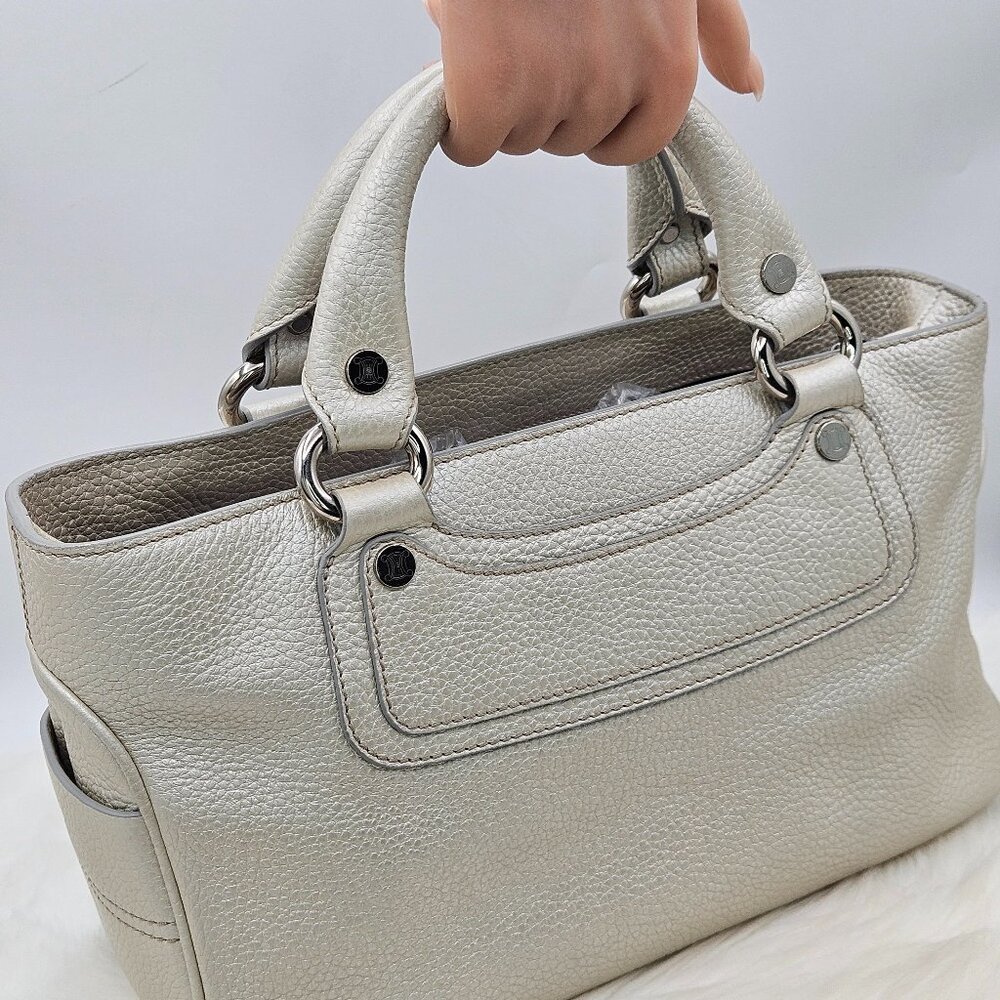 Céline Boogie Metallic Pearl Handbag